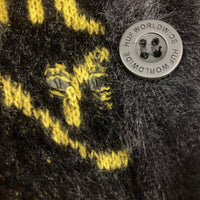 HUF ハフ BLAH KNIT CARDIGAN ニットカーディガン ブラックxイエロー sizeM 瑞穂店