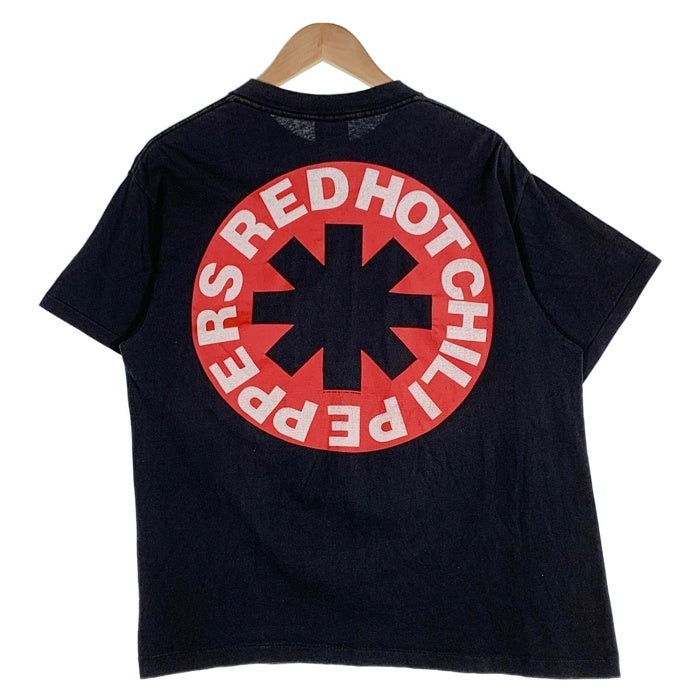 90's Red Hot Chili Peppers レッドホットチリペッパーズ Frank Kozik プリントTシャツ ブラック 1992コピーライト Giant by Tee Jays Size XL 福生店