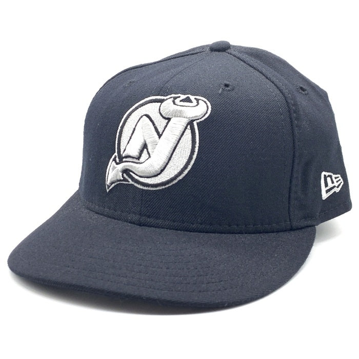 90's New Era ニューエラ NHL ニュージャージー・デビルス 59FIFTY ベースボールキャップ ブラック ウール Size 7 1/4 (57.7cm) 福生店