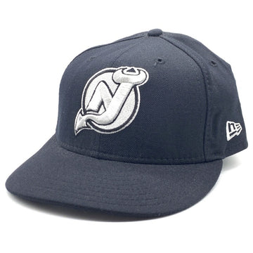 90's New Era ニューエラ NHL ニュージャージー・デビルス 59FIFTY ベースボールキャップ ブラック ウール Size 7 1/4 (57.7cm) 福生店