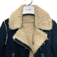 HYSTERIC GLAMOUR ヒステリックグラマー 山羊革 ボアムートンジャケット ブラック sizeS 瑞穂店