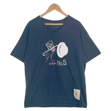 SVG NEIGHBORHOOD ネイバーフッド CLASS-1 VネックプリントTシャツ ブラック 2014SVG Size 4 福生店