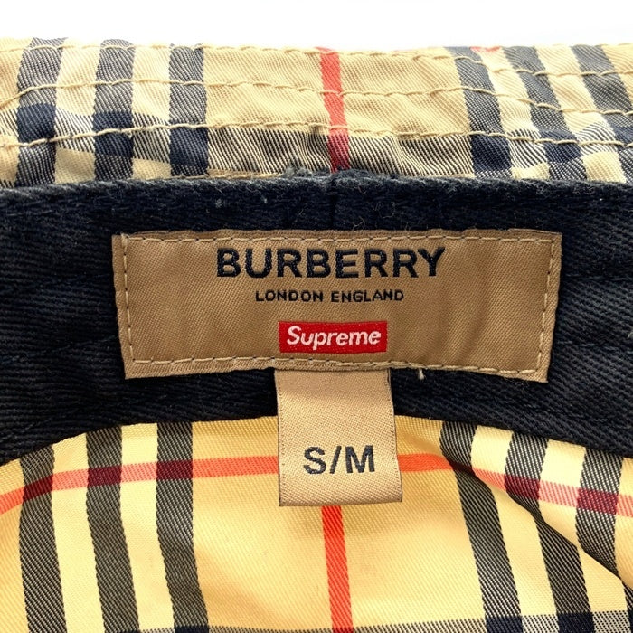 SUPREME シュプリーム BURBERRY バーバリー 22SS Crusher Hat クラッシャー ハット バケットハット チェック ベージュ USA製 Size S/M 福生店