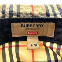 SUPREME シュプリーム BURBERRY バーバリー 22SS Crusher Hat クラッシャー ハット バケットハット チェック ベージュ USA製 Size S/M 福生店