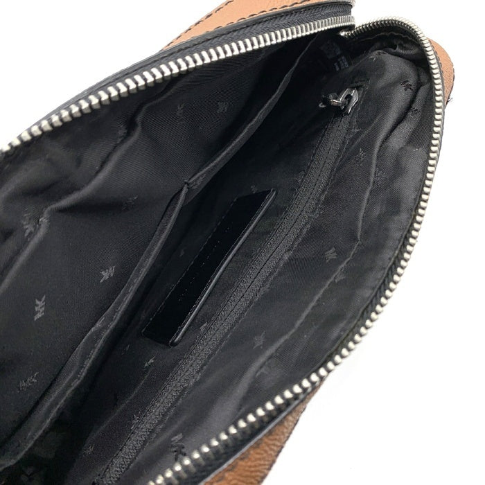 MICHAEL KORS マイケルコース PVCレザーロゴプリント ショルダーバッグ ブラウン 37H1LCOC5R 福生店