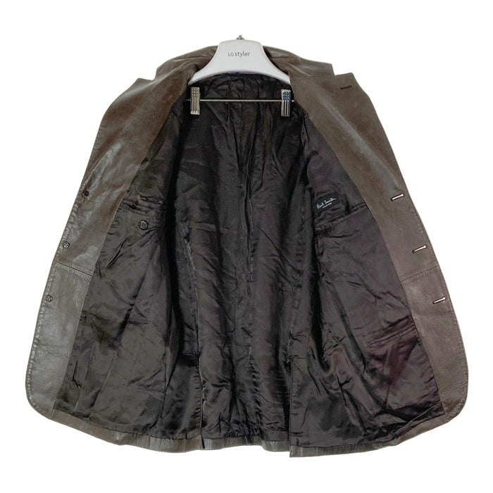 Paul Smith ポールスミス 2275LJ 3B レザー テーラードジャケット ブラウン sizeL 瑞穂店