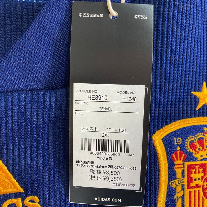 adidas アディダス 2010年ワールドカップ南アフリカ大会 優勝記念品 スペイン代表 Tシャツ ネイビー size2XL 瑞穂店