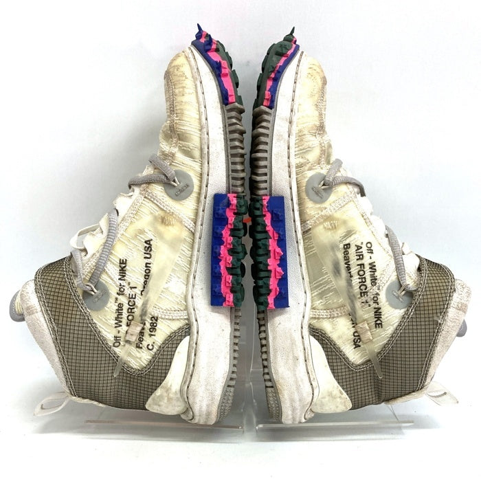 NIKE×OFF-WHITE ナイキ×オフホワイト DO6290-100 AIR FORCE 1 MID SP スニーカー ホワイト size26.5cm 瑞穂店
