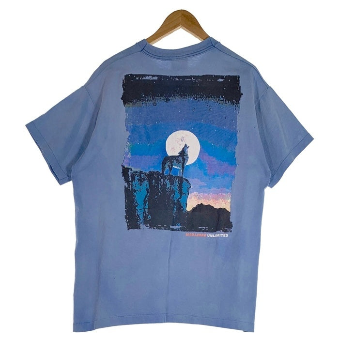 90`s Marlboro マルボロ Coyote コヨーテプリント ポケットTシャツ ライトブルー Size F 福生店