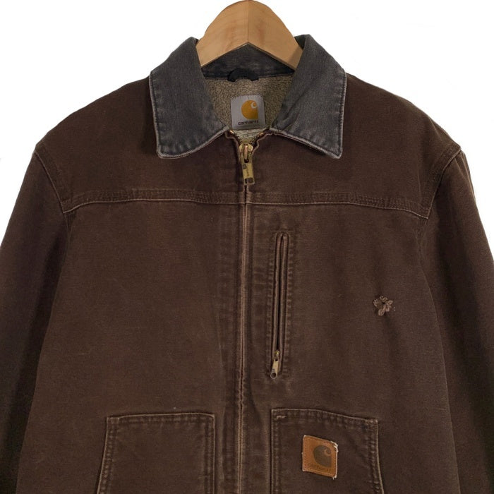 Carhartt カーハート Ridge Coat リッジコート ダックキャンバス ジップアップジャケット ダークブラウン メキシコ製 C61 DKB Size S-R 福生店
