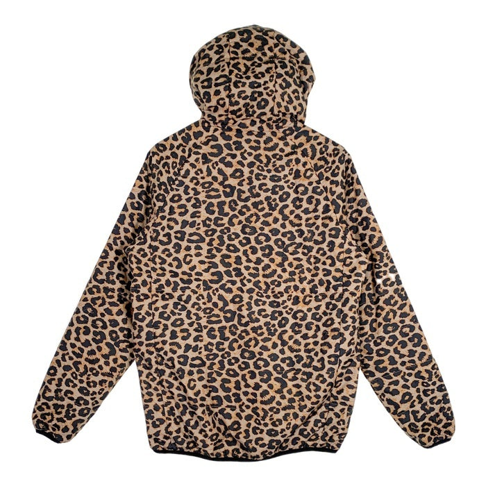 STUSSY ステューシー レオパード リバーシブル パーカー ジャケット プリント ブラック 中綿 ポリエステル Size M 福生店