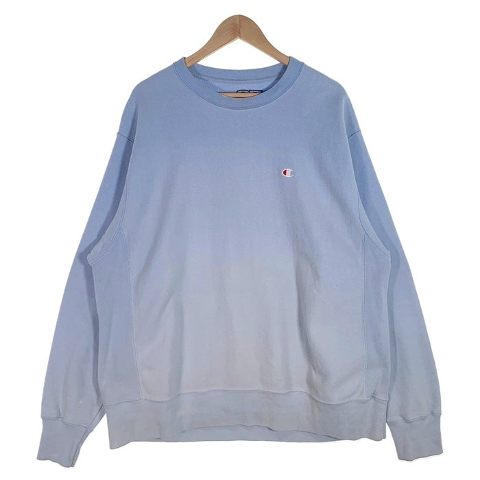 00's~ Champion チャンピオン リバースウィーブ クルーネックスウェットトレーナー ライトブルー S2315 E13 Size XL 福生店