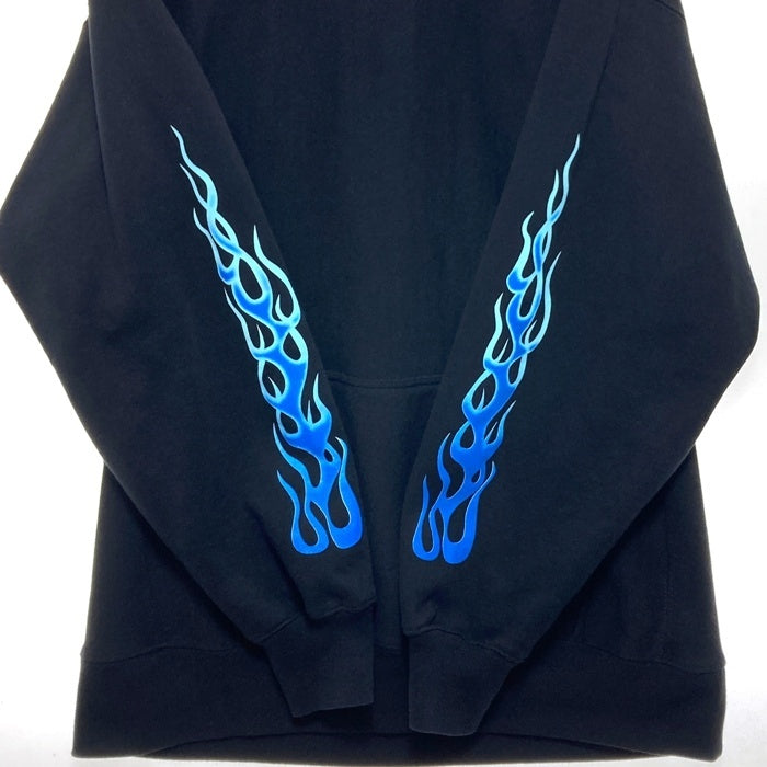 Hide&Seek ハイドアンドシーク 30th Hooded Sweat Shirt プルオーバースウェットパーカー ブラック ブルー HC-090425 Size L 瑞穂店