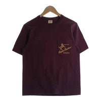 Dagda Leathers ダグダレザーズ プリント ポケットTシャツ 袖刺繡 ダークパープル 旧マッコイ 滝沢氏 Size M 福生店