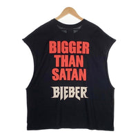 FEAR OF GOD フィアオブゴッド MARILYN MANSON マリリンマンソン BIEBER ジャスティンビーバー カットオフスリーブトップ Tシャツ ブラック Size L 福生店