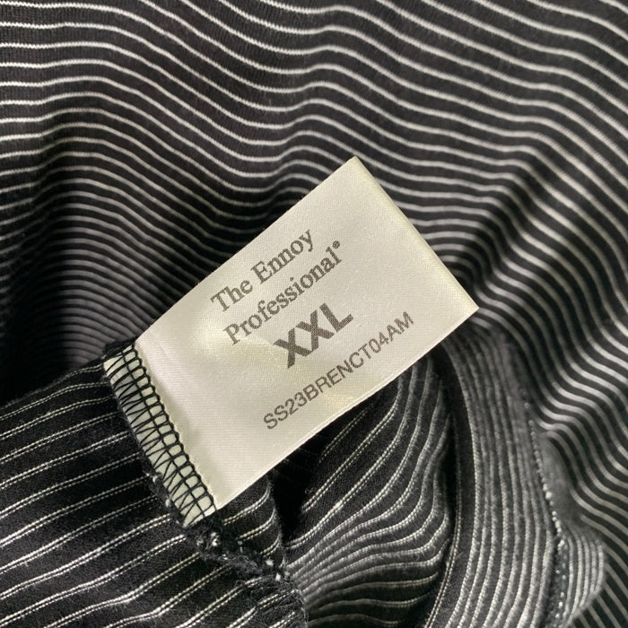 The Ennoy Professional エンノイ プロフェッショナル 23SS L/S Border T-Shirt ロングスリーブ ボーダーTシャツ ブラック SS23BRENCT04AM Size XXL 福生店