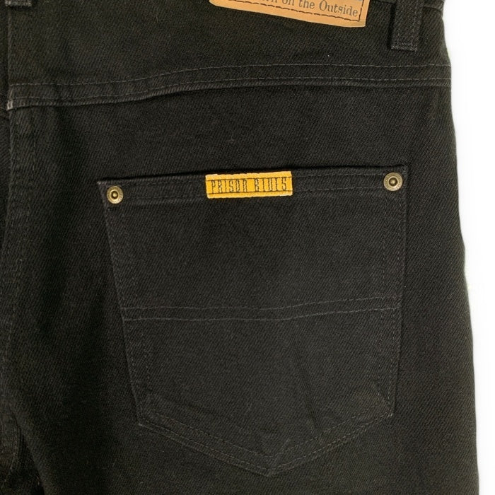 PRISON BLUES プリズンブルース ブラックデニム ストレートパンツ ジーンズ ブラック 103 Size 32×29 福生店