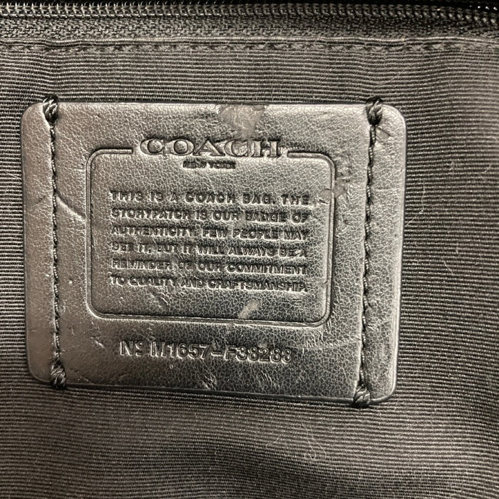 COACH コーチ M1657-F38288 レザー リュック ブラック※擦れあり 瑞穂店