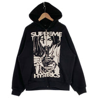 SUPREME シュプリーム HYSTERIC GLAMOUR ヒステリックグラマー 24FW Thermal Lined Zip Up Hooded Sweatshirt サーマル ジップアップ フーディー パーカー ブラック Size L 福生店