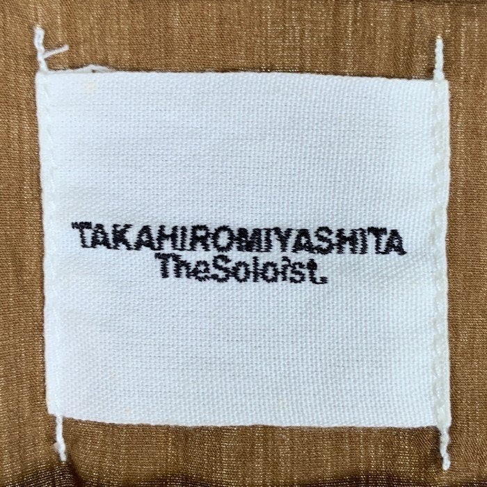 TAKAHIROMIYASHITA The Soloist タカヒロミヤシタ ザ ソロイスト Tunic Shirt チュニックシャツ ブラウン コットン シルク Size 46 福生店