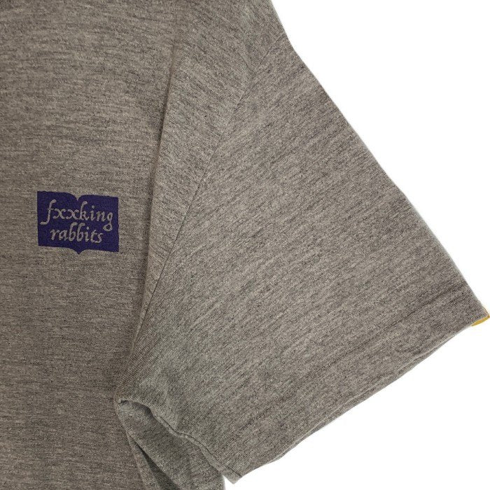 FR2 エフアールツー fxxking rabbits プリントTシャツ グレー Size M 福生店