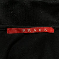 PRADA SPORT プラダスポーツ ハーフジップ コットン ポロシャツ ブラック SJM581 Size M 福生店