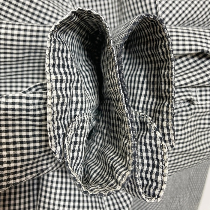 corefighter コアファイター 短丈 両ポケット チェックシャツ ブラック sizeS 瑞穂店