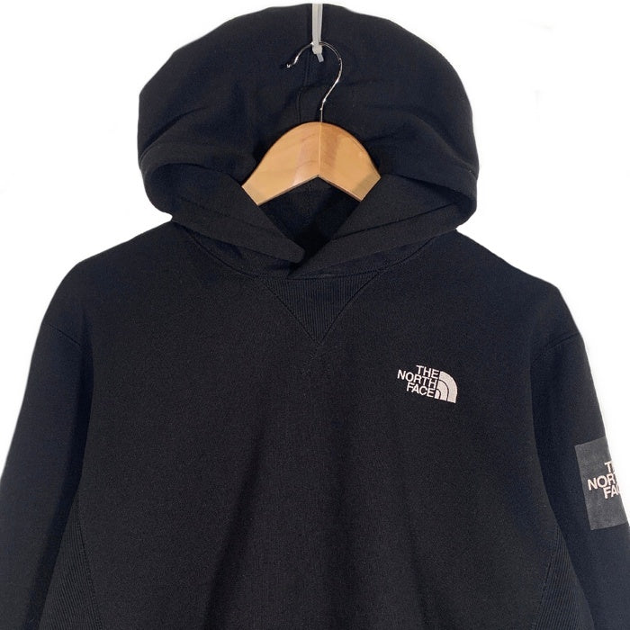 THE NORTH FACE ノースフェイス SQUARE LOGO HOODIE スクエアロゴ フーディ スウェットパーカー ブラック NT61835 Size M 福生店