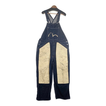 EVISU エヴィス ダブルニーデニムオーバーオール インディゴ ニーペンキカスタム Size 42 福生店
