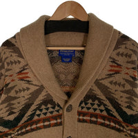 PENDLETON ペンドルトン ショールカラー ウールニットカーディガン ベージュ Size M 福生店