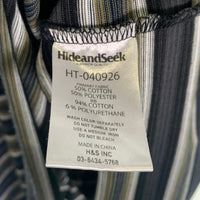Hide and Seek ハイドアンドシーク 26SS Border S/S Tee ボーダーショートスリーブTシャツ グレー グリーン HT-040926 Size XL 福生店