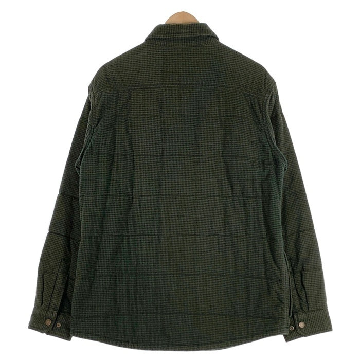 L.L.Bean エルエルビーン コットン 中綿 チェックシャツジャケット グリーン スナップボタン ID285281 Size M-R 福生店