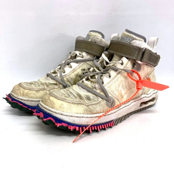 NIKE×OFF-WHITE ナイキ×オフホワイト DO6290-100 AIR FORCE 1 MID SP スニーカー ホワイト size26.5cm 瑞穂店