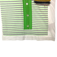 COMME des GARCONS HOMME PLUS コムデギャルソンオムプリュス AD2009 PE-T021 Vネック風 パッチワーク Tシャツ ホワイト sizeS 瑞穂店