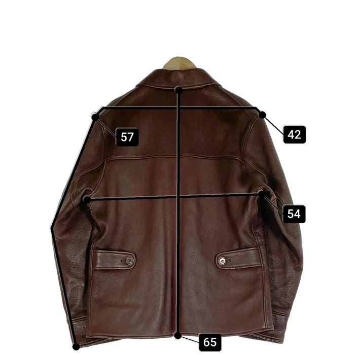 GLADHAND グラッドハンド ディアスキン レザージャケット ブラウン BYGH-16-AW-03 Size M 福生店