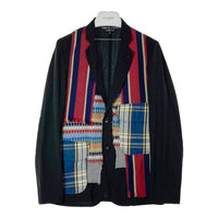 COMME des GARCONS HOMME PLUS コムデギャルソンオムプリュス AD2009 PE-J021 パッチワーク テーラードジャケット ブラック sizeXS 瑞穂店