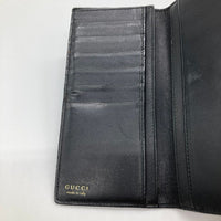 GUCCI グッチ 035・2118・1957 Gクリップ レザー 二つ折り 長財布 ブラック 瑞穂店