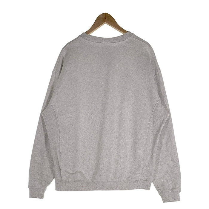 KITH キス クルーネックスウェットトレーナー ワッペン 前V アッシュグレー Size XL 福生店