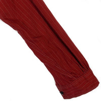 SUGAR CANE シュガーケーン ウォバッシュストライプ ワークシャツ 長袖 チンストラップ レッド SC28340 Size M 福生店