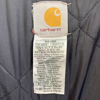 Carhartt カーハート V02 MDT 裏キルティングダックベスト 前後企業ロゴ ネイビー sizeM 瑞穂店
