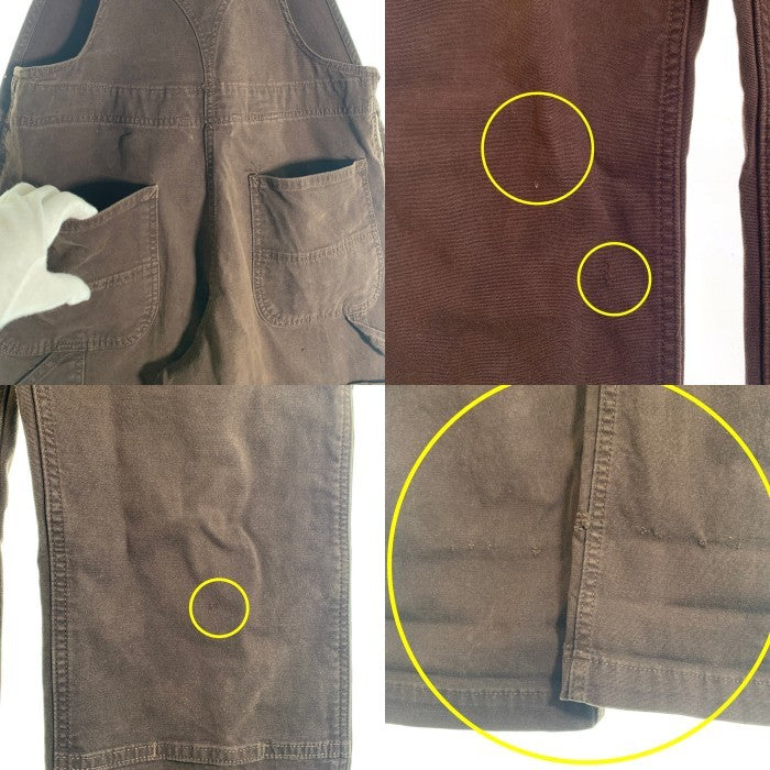 CARHARTT カーハート CANVAS BIB OVERALL キャンバス オーバーオール ブラウン OR2438-W コロンビア製 Size M(8-10) 福生店