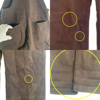 CARHARTT カーハート CANVAS BIB OVERALL キャンバス オーバーオール ブラウン OR2438-W コロンビア製 Size M(8-10) 福生店