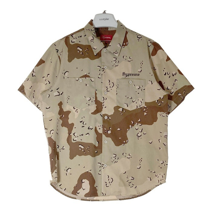 supreme シュプリーム × SEKINTANI LA NORIHIRO 19ss work shirt ワークシャツチョコチップカモ sizeM 瑞穂店