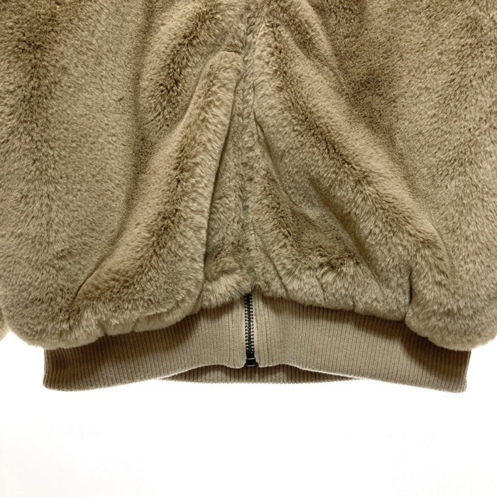 ZARA ジップアップ ファージャケット ベージュ sizeM 瑞穂店