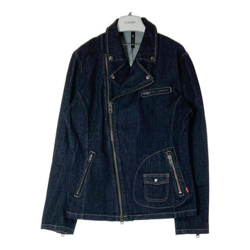 glamb グラム ストレートデニム ダブルライダースジャケット インディゴ GB15AT/RLX01 Size 4 瑞穂店
