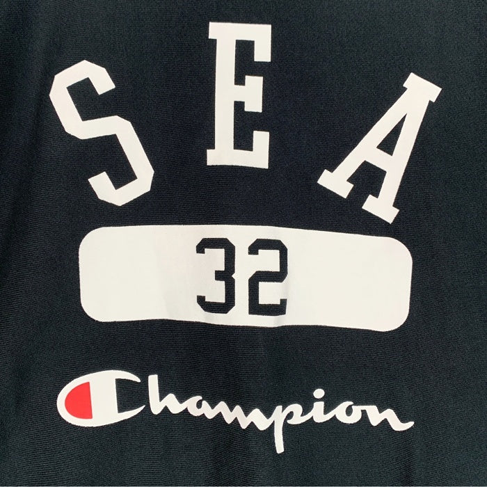 WIND AND SEA ウィンダンシー 24SS Champion チャンピオン リバースウィーブ ショートスリーブ クルーネックトレーナー ブラック C8-Z021 Size L 福生店