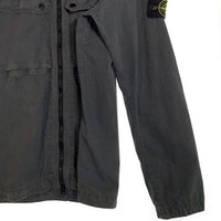 STONE ISLAND ストーンアイランド Overshirt オーバーシャツ ジップアップ チャコールグレー 7948425WN Size L 福生店