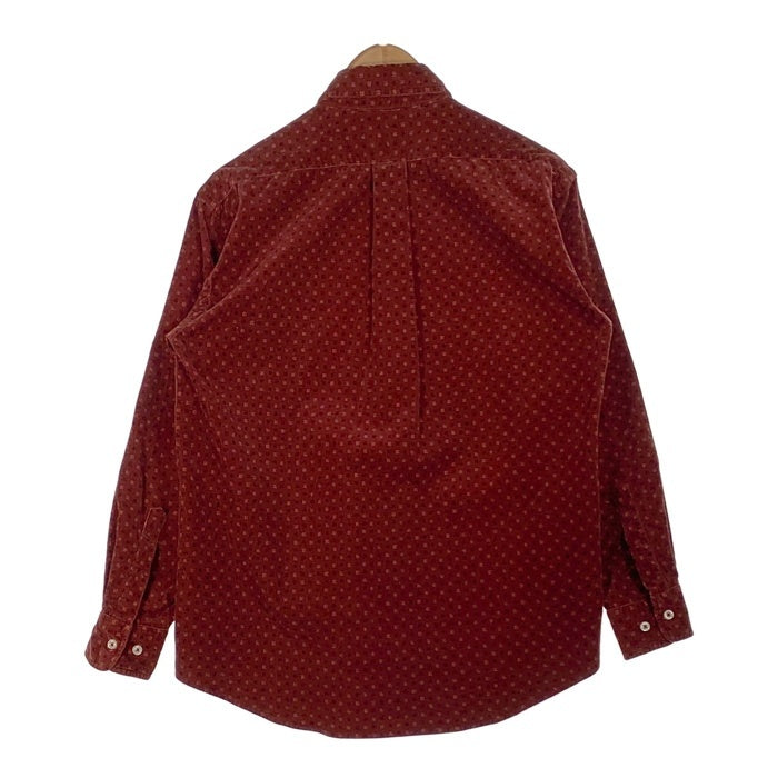 CHAPS RALPH LAUREN チャップス ラルフローレン ボタンダウン コーデュロイシャツ 総柄 ボルドー Size M 福生店