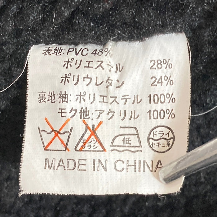 A.VERSACE ヴェルサーチ PVC ベンチコート 刺繍ロゴ ブラック sizeM 瑞穂店