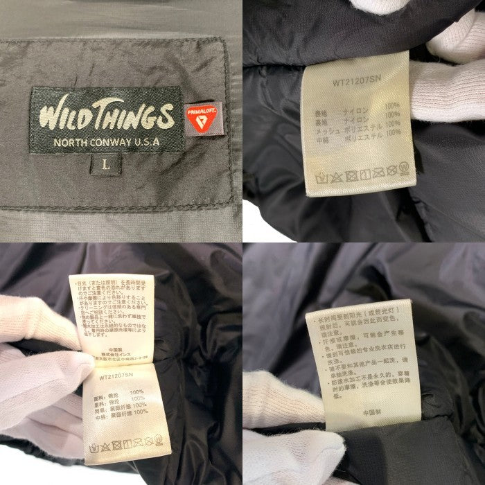 WILD THINGS ワイルドシングス 21AW BIG HAPPY JACKET ビッグハッピージャケット 中綿 ブラック WT21207SN Size L 福生店
